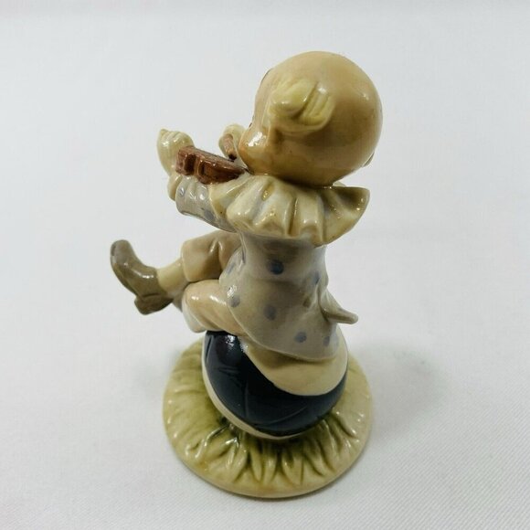 Vintage Lefton Clown Bozo Figurine Violin Musician Music Halloween Circus 05517 - Picture 6 of 12